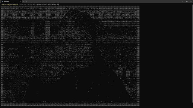 ASCII art displayed on my Windows' terminal